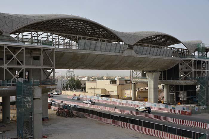 Riyadh Metro Line 3 Elevated Station Canopie